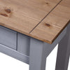 Grauer Konsolentisch Rona 110x40x72cm (Kiefer Panama-Serie)