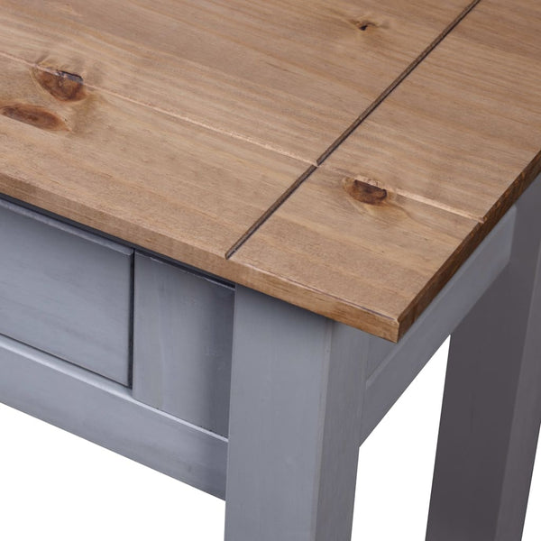 Grauer Konsolentisch Rona 110x40x72cm (Kiefer Panama-Serie)