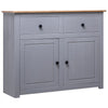 Graues Sideboard Bandy 93x40x80cm (Kiefer, Panama-Serie)