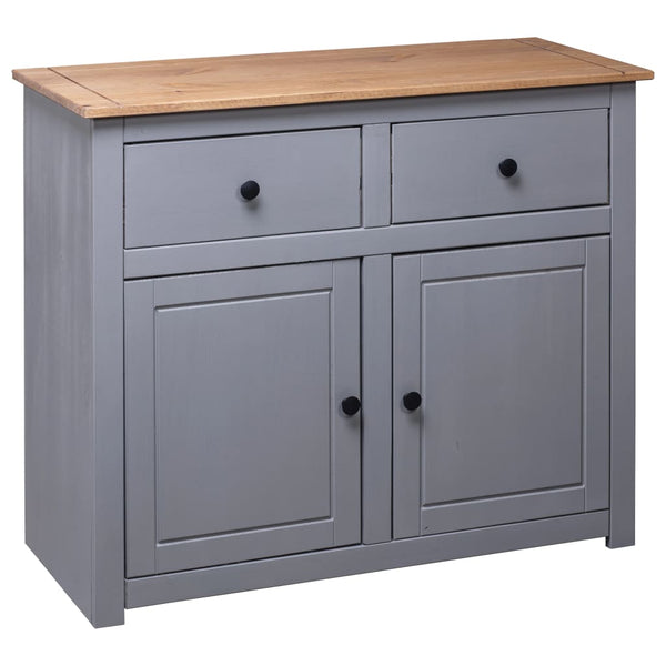 Graues Sideboard Bandy 93x40x80cm (Kiefer, Panama-Serie)