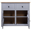 Graues Sideboard Bandy 93x40x80cm (Kiefer, Panama-Serie)
