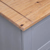 Graues Sideboard Bandy 93x40x80cm (Kiefer, Panama-Serie)