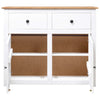 Weißes Sideboard Bandy 93x40x80cm (Kiefer Panama-Serie)