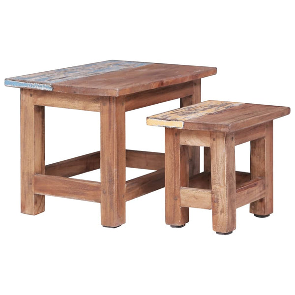 Beistelltisch-Set Ienasescu (2-teilig, Mahagoni)
