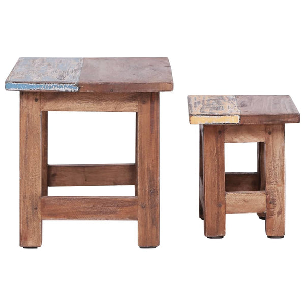 Beistelltisch-Set Ienasescu (2-teilig, Mahagoni)