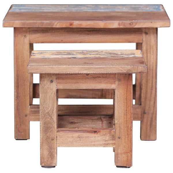 Beistelltisch-Set Ienasescu (2-teilig, Mahagoni)
