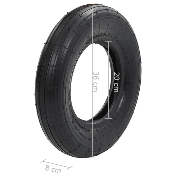 Schubkarrenrad Vartolomei 3.50-8 (4PR Gummi)