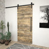 Schwarzes Schiebetürbeschlag-Set Stahl Exevie 200cm