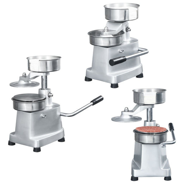 Aluminium-Burgerpresse Bogau 10cm (mit 500 Blättern)