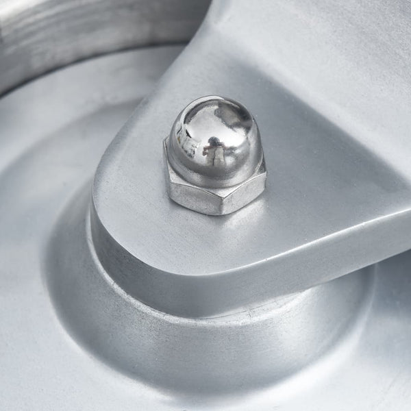 Aluminium Burgerpresse Bogau 13cm (mit 500 Blatt Papier)