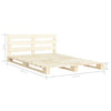 Bettgestell Pazica 200x200cm (Kiefer)