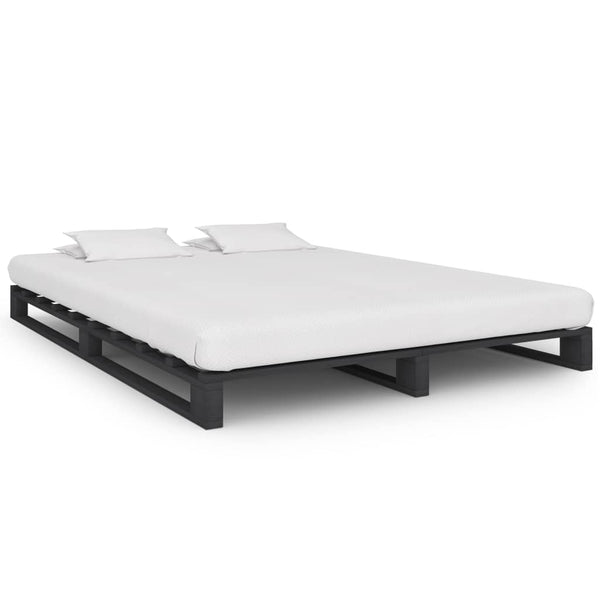 Graues Palettenbettgestell Daroca 120x200cm (Kiefer)