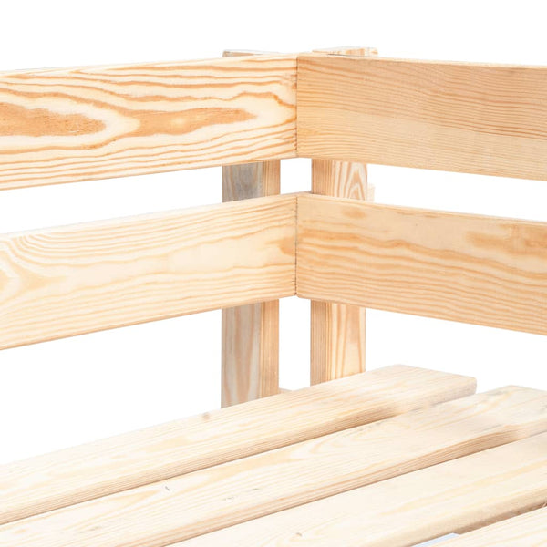 Garten-Eckbank aus Palettenholz Medgid (Holz)