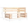 Garten-Eckbank aus Palettenholz Medgid (Holz)