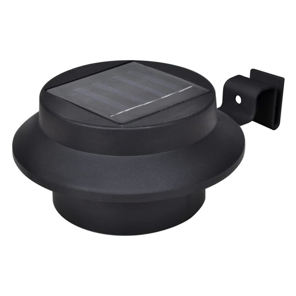 Schwarze Solarlampe für den Zaun Giuliani (12 LEDs)