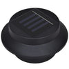 Schwarze Solarlampe für den Zaun Giuliani (12 LEDs)