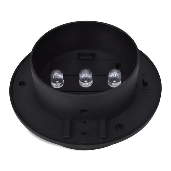 Schwarze Solarlampe für den Zaun Giuliani (12 LEDs)