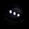 Schwarze Solarlampe für den Zaun Giuliani (12 LEDs)