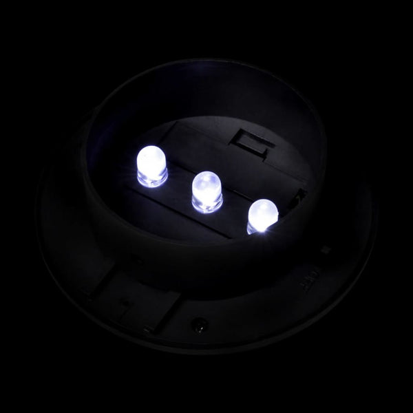 Schwarze Solarlampe für den Zaun Giuliani (12 LEDs)