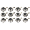Weiße Duru-Solar-Außenleuchte 12 cm (12 runde LEDs)