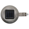 Weiße Duru-Solar-Außenleuchte 12 cm (12 runde LEDs)