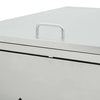 Edelstahl-Mülltonnenbox Diu 240 l