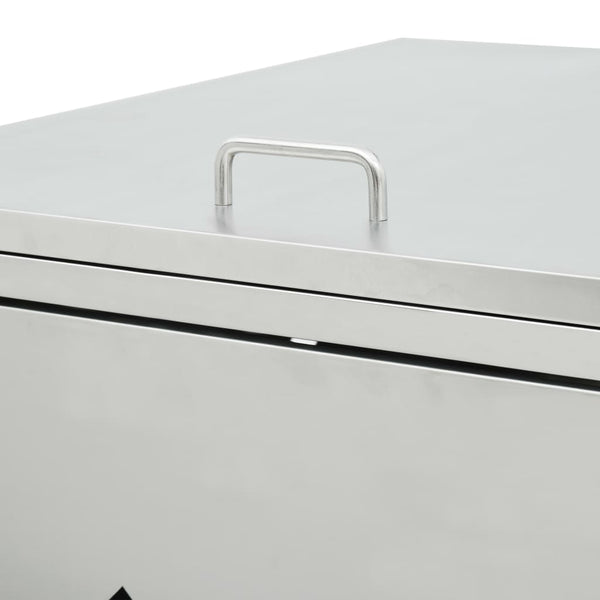 Edelstahl-Mülltonnenbox Diu 240 l