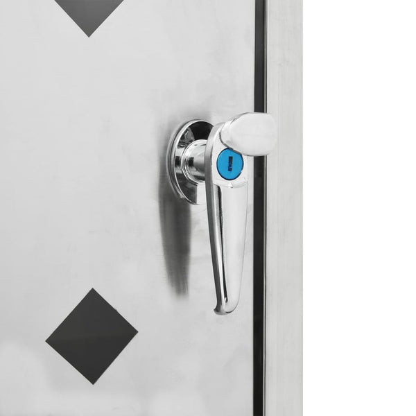Edelstahl-Mülltonnenbox Diu 240 l