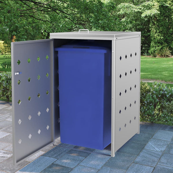 Edelstahl-Mülltonnenbox Diu 240 l