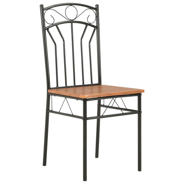 Ruskea ruokapöydän tuolit Iliada (6 kpl mdf)