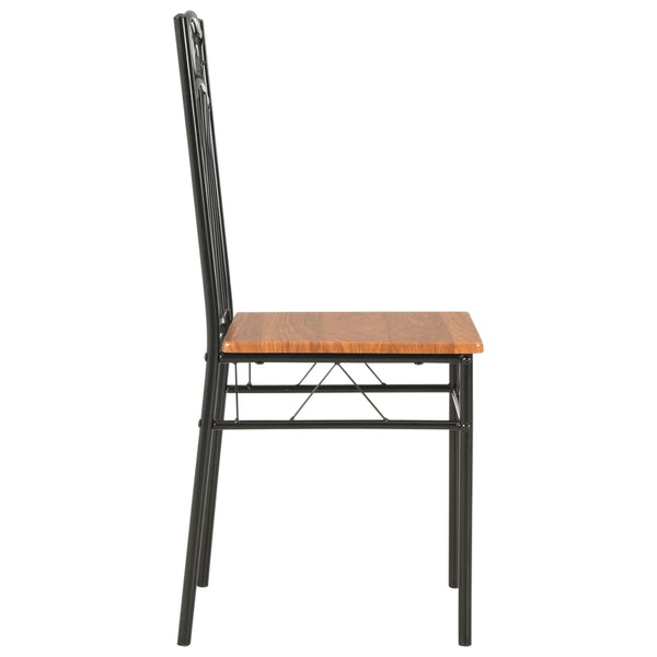 Ruskea ruokapöydän tuolit Iliada (6 kpl mdf)