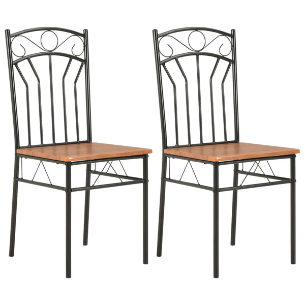 Ruskea ruokapöydän tuolit Iliada (2 kpl mdf)