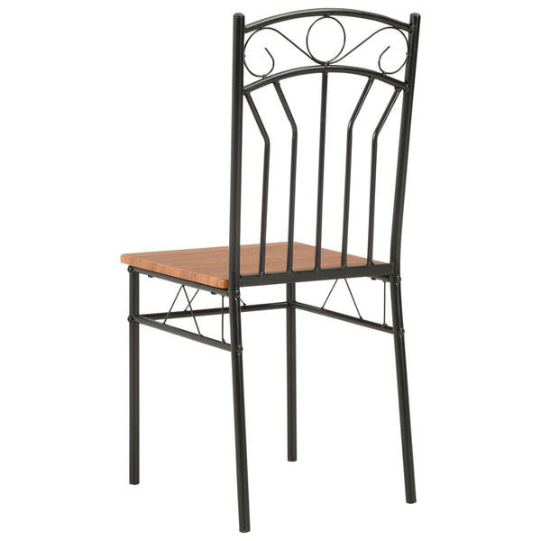 Ruskea ruokapöydän tuolit Iliada (2 kpl mdf)