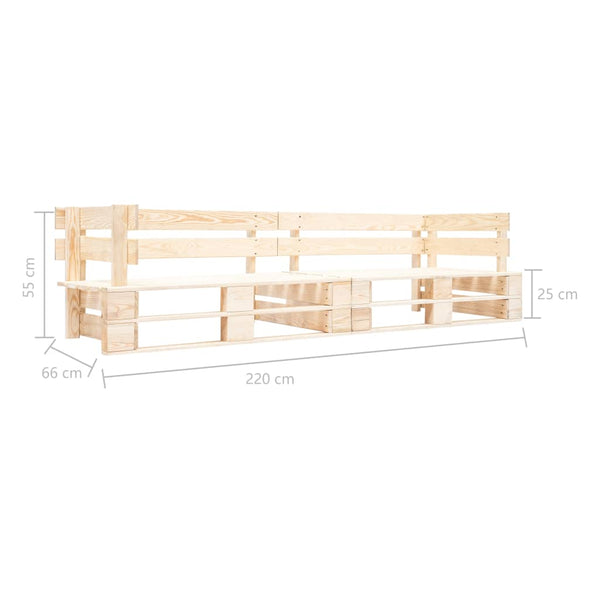 Gartendivan Dobroiu für 2 Personen (Holz)