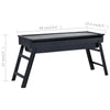 Tragbarer Campinggrill Carmenel 60x22,5x33cm (Stahl)