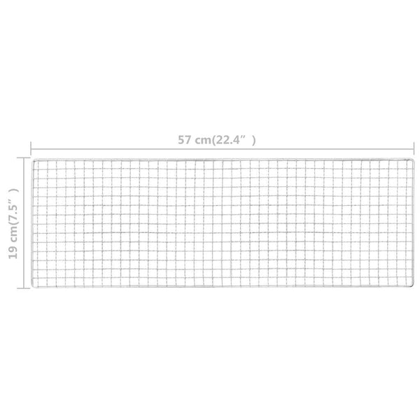 Tragbarer Campinggrill Carmenel 60x22,5x33cm (Stahl)