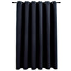 Schwarzer Verdunkelungsvorhang Shyla 290x245cm (mit Metallringen)