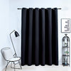 Schwarzer Verdunkelungsvorhang Shyla 290x245cm (mit Metallringen)