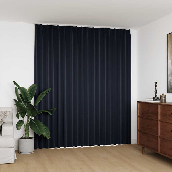 Anthrazitfarbener Verdunkelungsvorhang mit Haken Purece 290x245cm