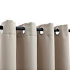 Beiger Verdunkelungsvorhang Shyla 290x245cm (mit Metallringen)
