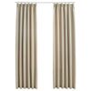 Beige pimennysverhot koukuilla Carol 140x175cm (2 kpl)