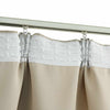 Beige Verdunkelungsvorhänge mit Haken Carol 140x225cm (2 St.)