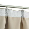 Beige Verdunkelungsvorhänge mit Haken Carol 140x245cm (2 St.)