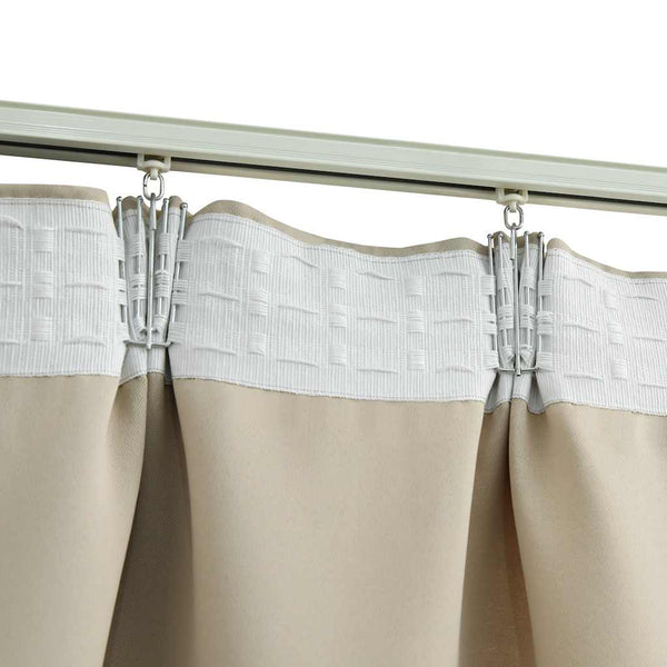Beige Verdunkelungsvorhänge mit Haken Carol 140x245cm (2 St.)