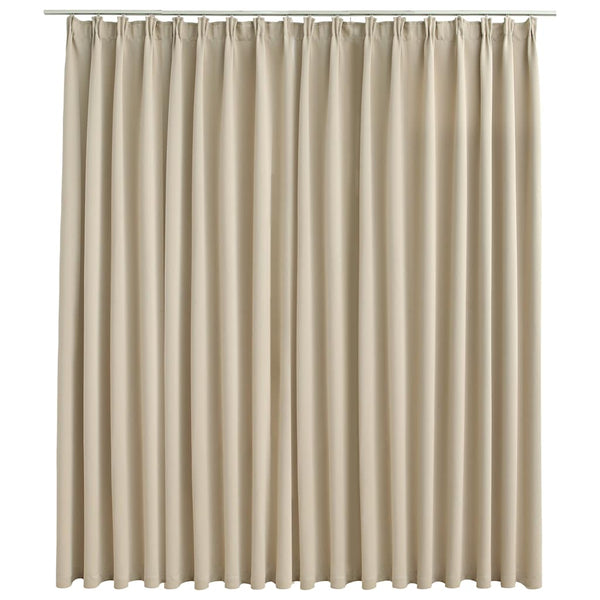 Beiger Verdunkelungsvorhang mit Haken Purece 290x245cm