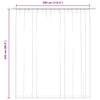 Beiger Verdunkelungsvorhang mit Haken Purece 290x245cm