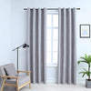 Harmaa pimennysverhot metallirenkailla Decilia 140x225cm (2 kpl)