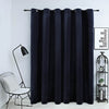Schwarzer Verdunkelungsvorhang Obsitos 290x245cm (Samt mit Metallringen)