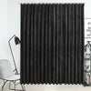 Anthrazitfarbener Verdunkelungsvorhang mit Haken Samt Samie 290x245cm