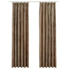 Beige Verdunkelungsvorhänge mit Haken Mihaluta 140x245cm (2 St.)